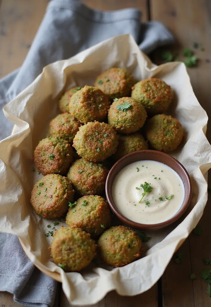 29 Healthy Fall Recipes Dinner Ideas That Warm the Soul - 23. Baked Falafel with Tahini Sauce