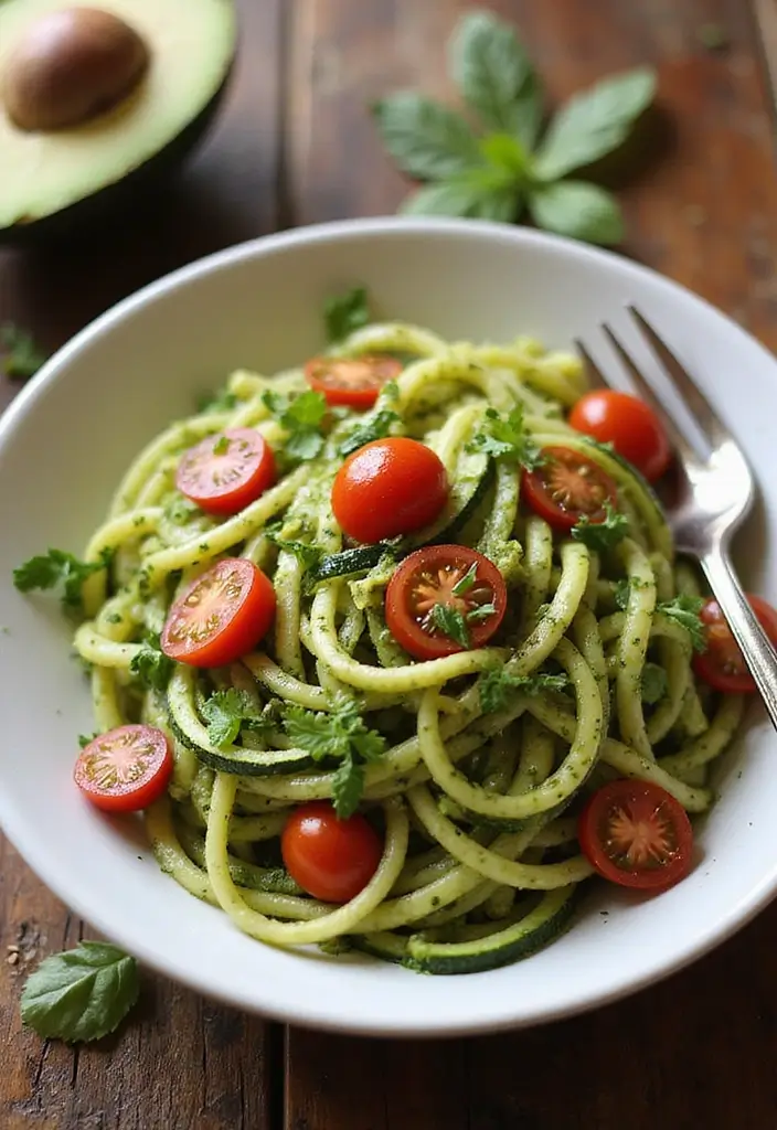 29 Healthy Fall Recipes Dinner Ideas That Warm the Soul - 26. Pesto Zucchini Noodles
