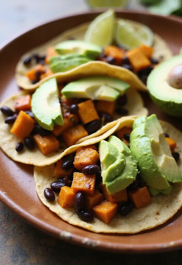 29 Healthy Fall Recipes Dinner Ideas That Warm the Soul - 4. Sweet Potato Black Bean Tacos
