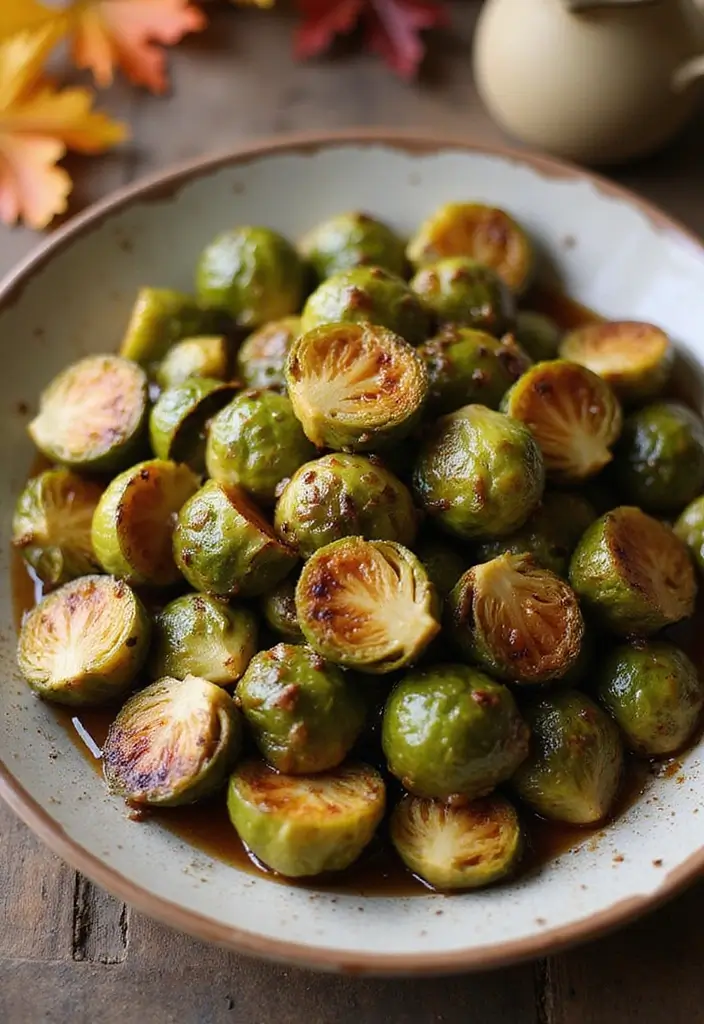 29 Healthy Fall Recipes Dinner Ideas That Warm the Soul - 6. Maple Glazed Brussels Sprouts