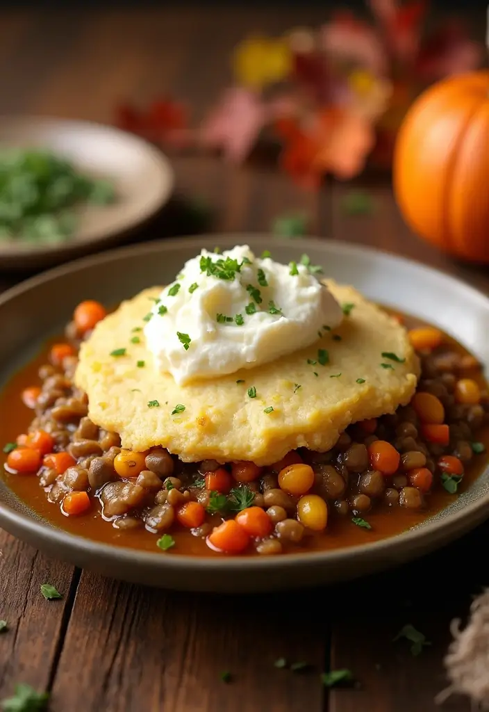 29 Healthy Fall Recipes Dinner Ideas That Warm the Soul - 7. Lentil and Vegetable Shepherd's Pie