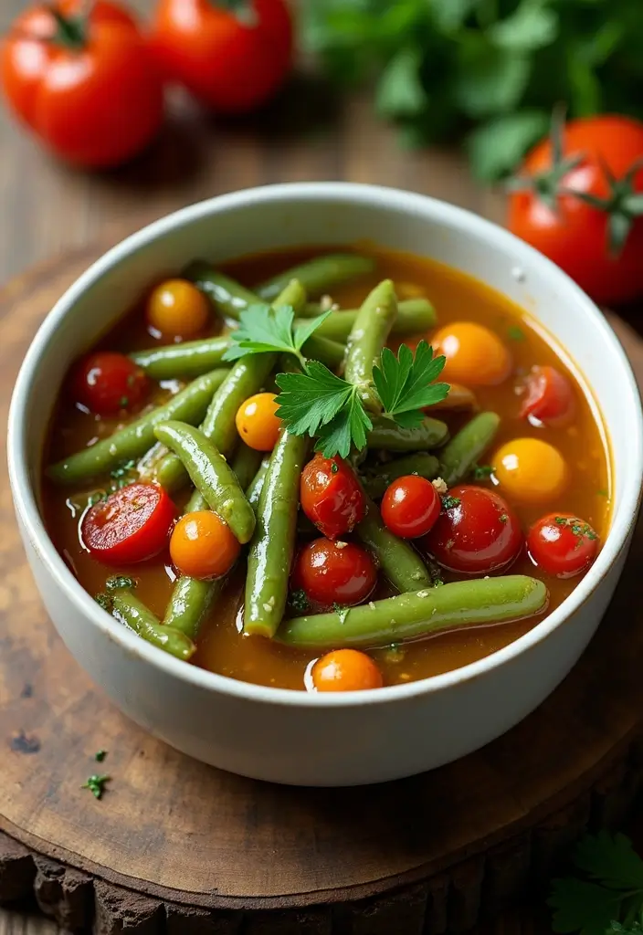 29 Healthy Green Bean Recipes That Brighten the Plate - 12. Greek Green Bean Stew