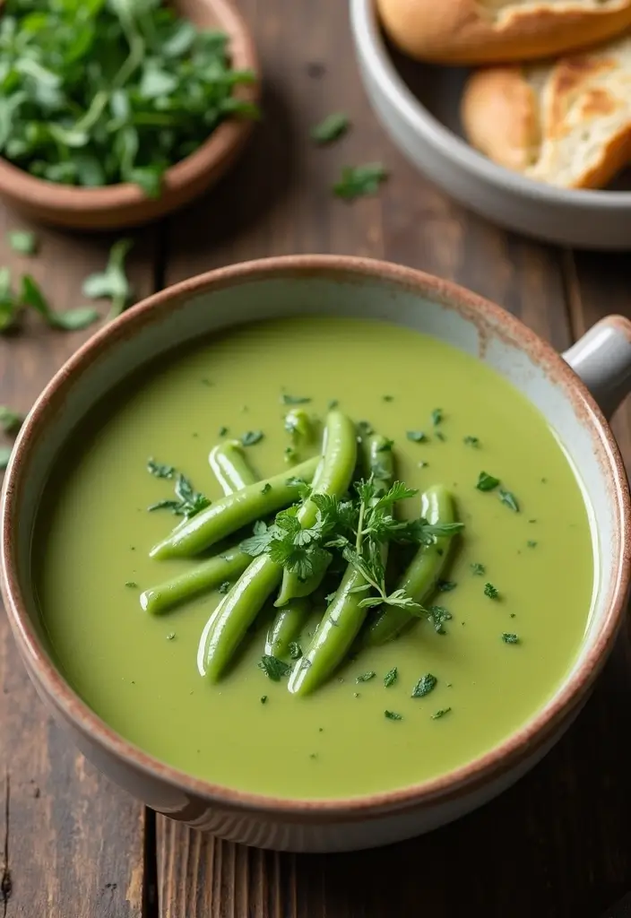 29 Healthy Green Bean Recipes That Brighten the Plate - 14. Creamy Green Bean Soup
