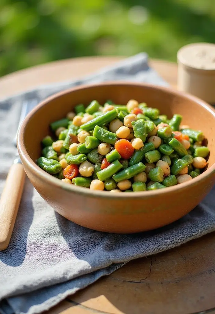 29 Healthy Green Bean Recipes That Brighten the Plate - 15. Green Bean and Chickpea Salad