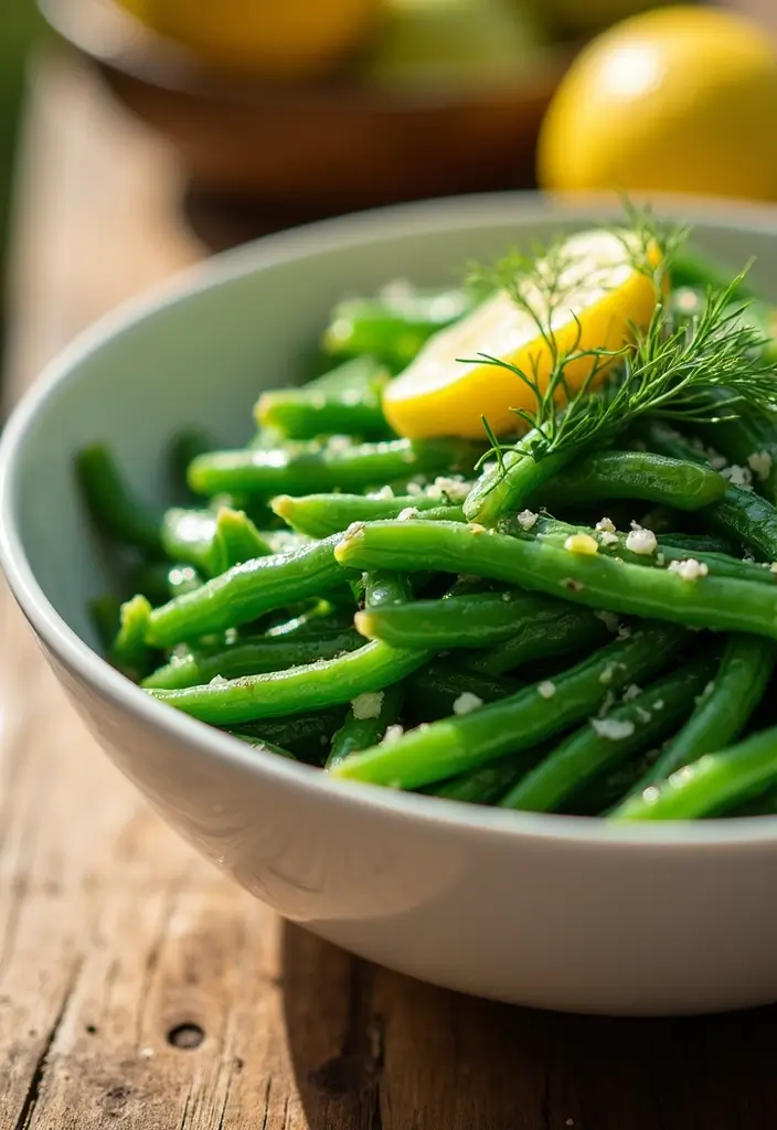 29 Healthy Green Bean Recipes That Brighten the Plate - 18. Green Beans with Lemon and Dill