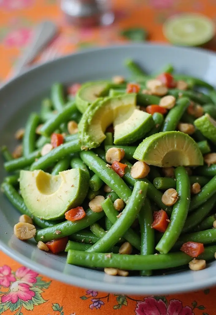 29 Healthy Green Bean Recipes That Brighten the Plate - 24. Green Bean Salad with Avocado