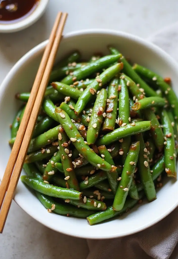 29 Healthy Green Bean Recipes That Brighten the Plate - 5. Asian Sesame Green Beans