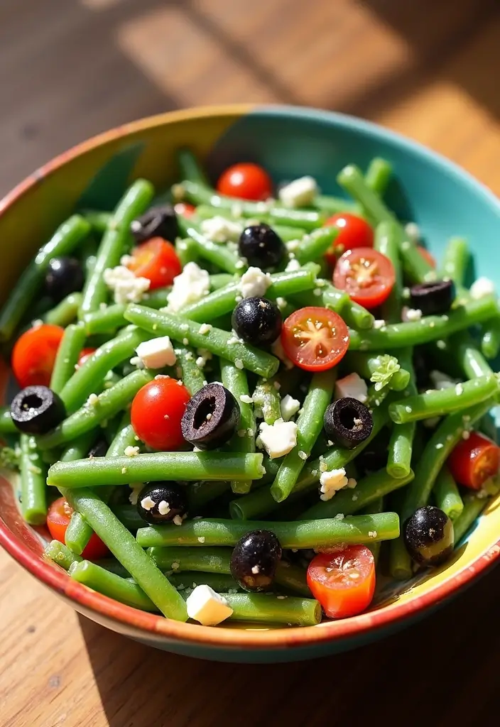 29 Healthy Green Bean Recipes That Brighten the Plate - 9. Mediterranean Green Bean Salad