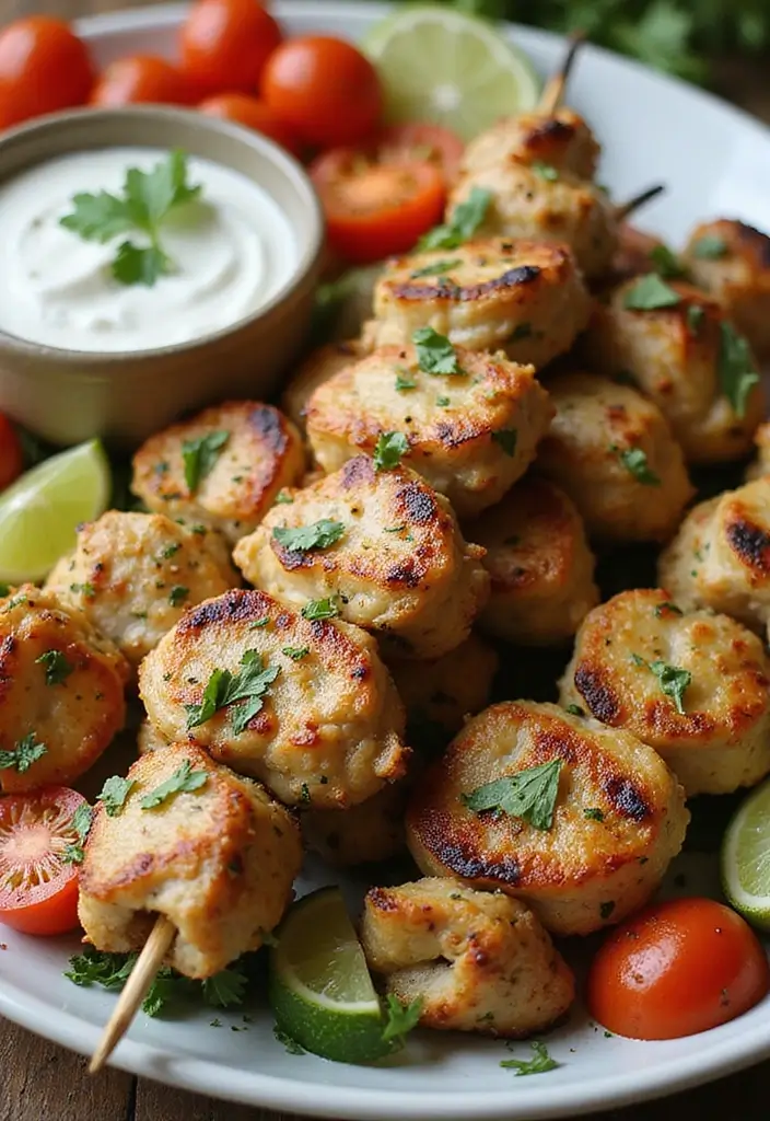 29 Healthy Grilled Chicken Recipes That Are Full of Flavor - 14. Mediterranean Herb Grilled Chicken Skewers