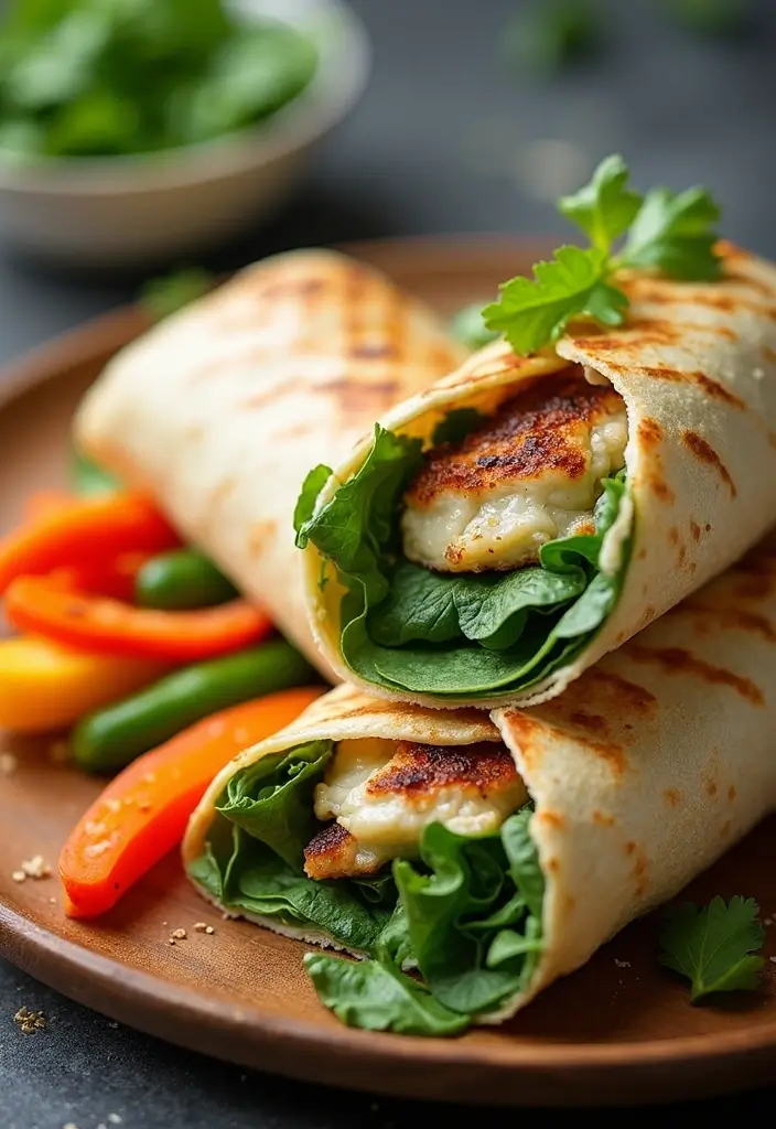 29 Healthy Grilled Chicken Recipes That Are Full of Flavor - 16. Grilled Chicken Caesar Wrap