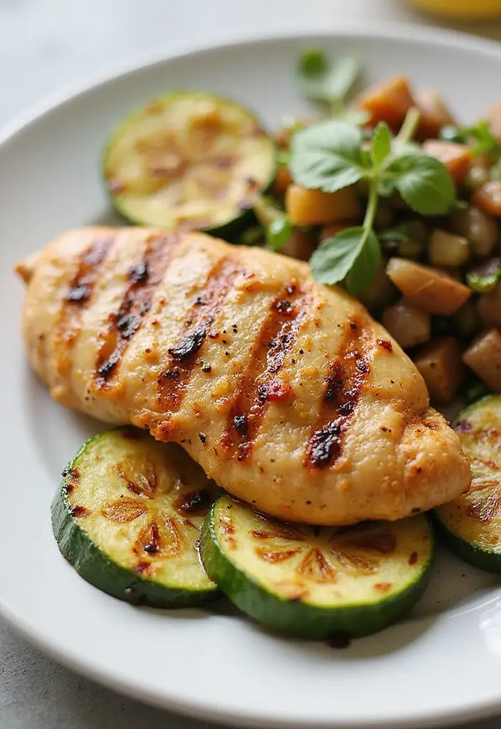 29 Healthy Grilled Chicken Recipes That Are Full of Flavor - 27. Grilled Chicken and Zucchini
