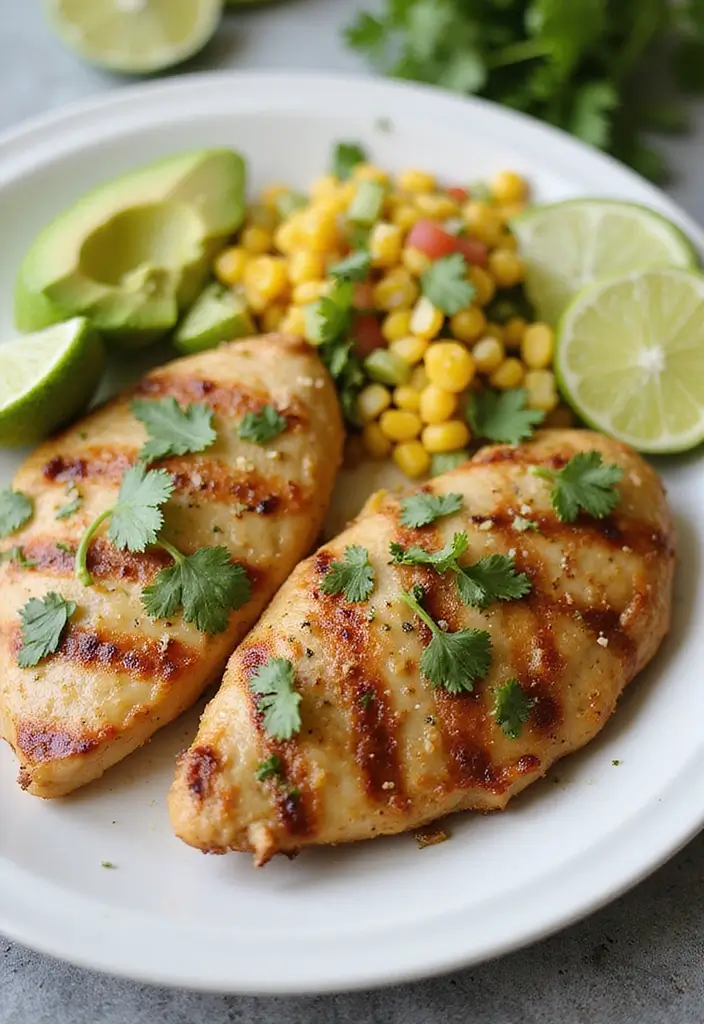 29 Healthy Grilled Chicken Recipes That Are Full of Flavor - 9. Cilantro Lime Grilled Chicken