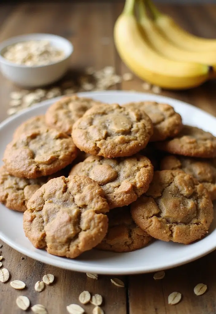 29 Healthy Recipes for Kids That They’ll Actually Eat - 13. Banana Oatmeal Cookies