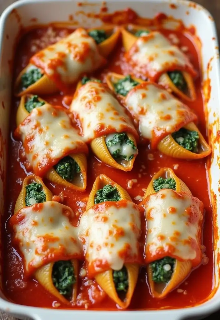 29 Healthy Recipes for Kids That They’ll Actually Eat - 20. Spinach and Cheese Stuffed Shells