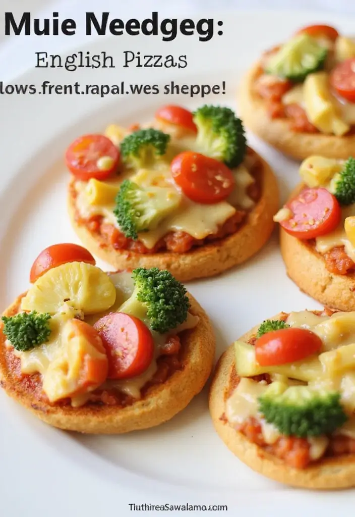 29 Healthy Recipes for Kids That They’ll Actually Eat - 5. Mini Veggie Pizzas