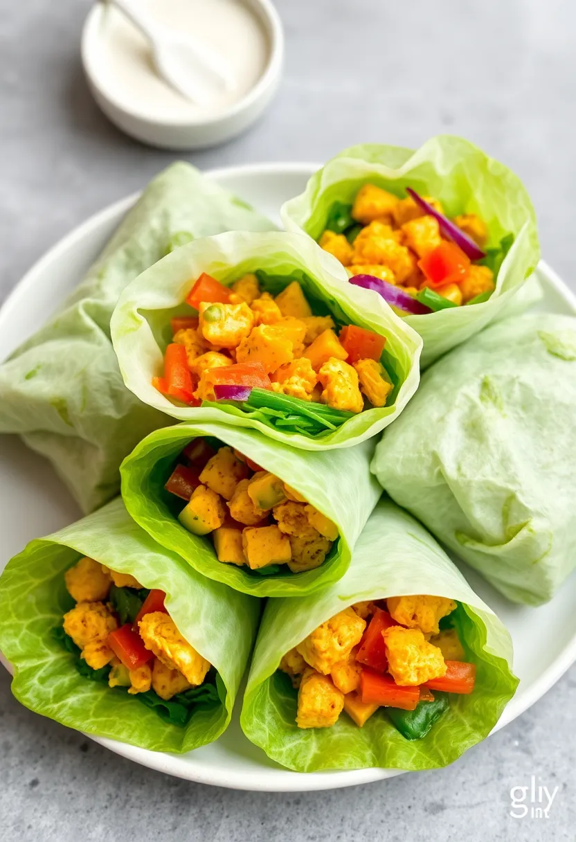 29 Rice Paper Recipes Healthy Rolls and Wraps You’ll Love - 25. Curry Chicken Wraps
