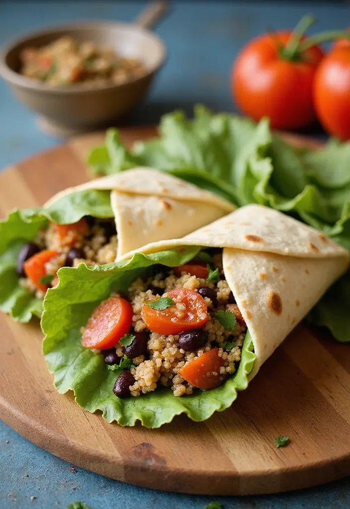29 Rice Paper Recipes Healthy Rolls and Wraps You’ll Love - 6. Quinoa and Black Bean Wraps