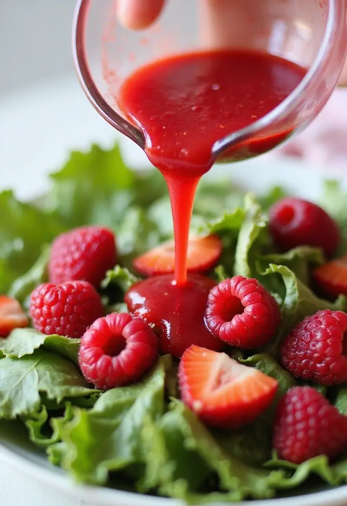 29 Salad Dressing Recipes Healthy and Delicious - 13. Raspberry Vinaigrette