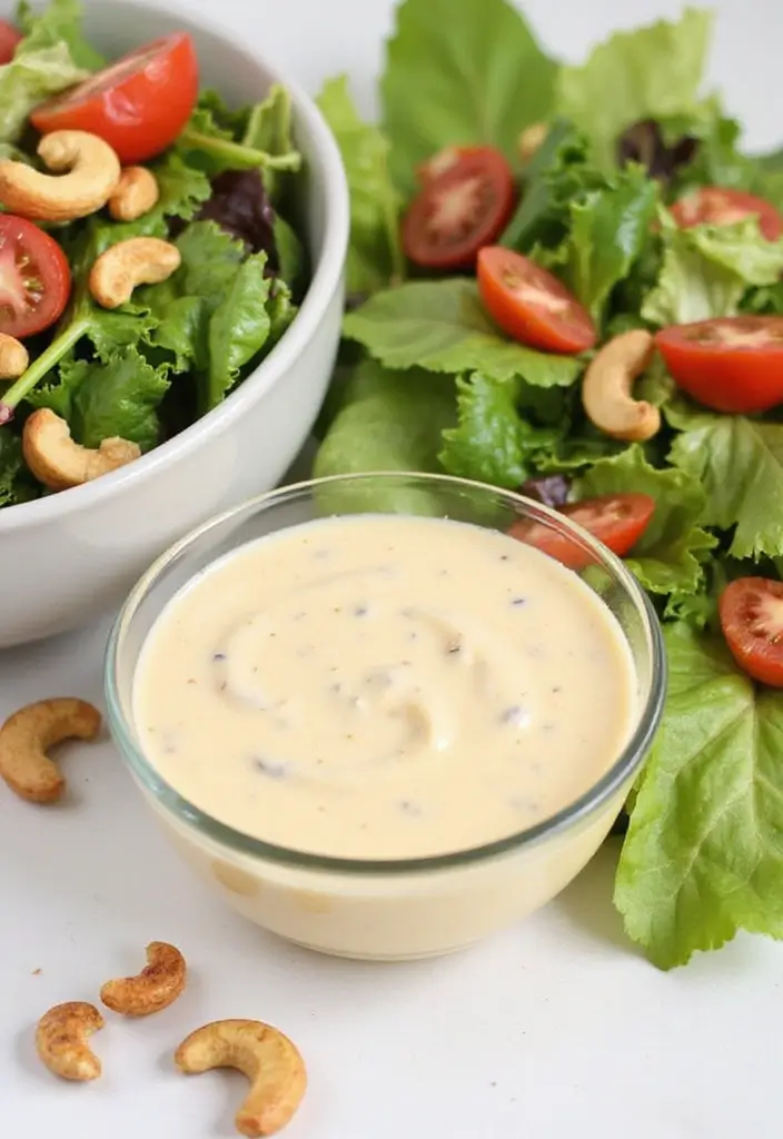 29 Salad Dressing Recipes Healthy and Delicious - 16. Creamy Cashew Dressing