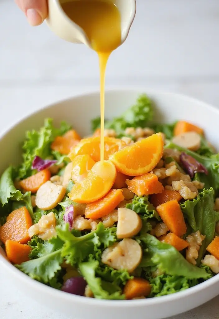 29 Salad Dressing Recipes Healthy and Delicious - 17. Orange Ginger Dressing