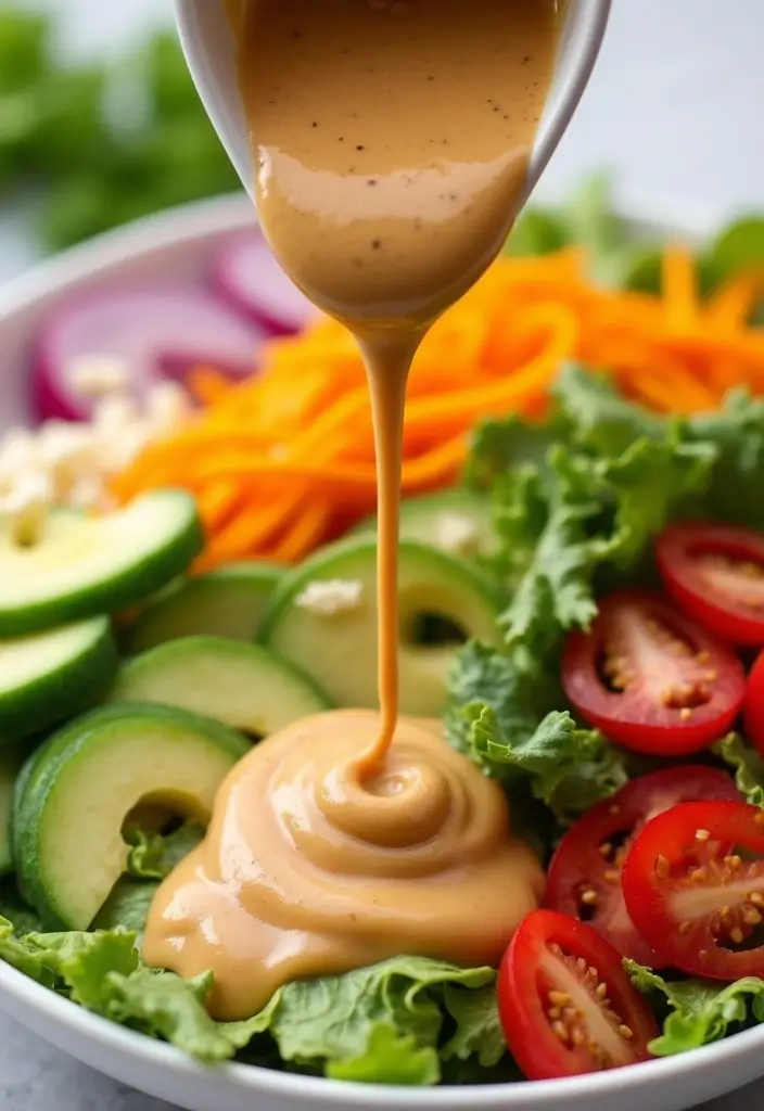 29 Salad Dressing Recipes Healthy and Delicious - 20. Thai Peanut Dressing