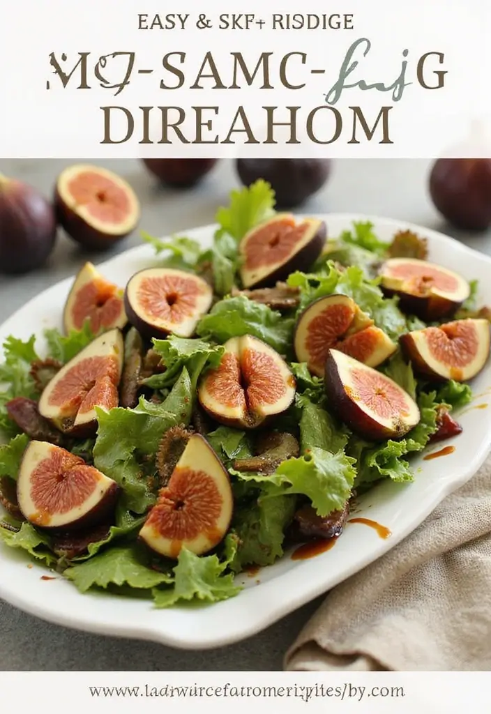 29 Salad Dressing Recipes Healthy and Delicious - 27. Balsamic Fig Dressing