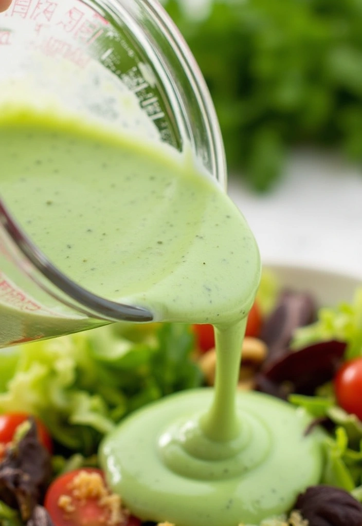29 Salad Dressing Recipes Healthy and Delicious - 9. Green Goddess Dressing