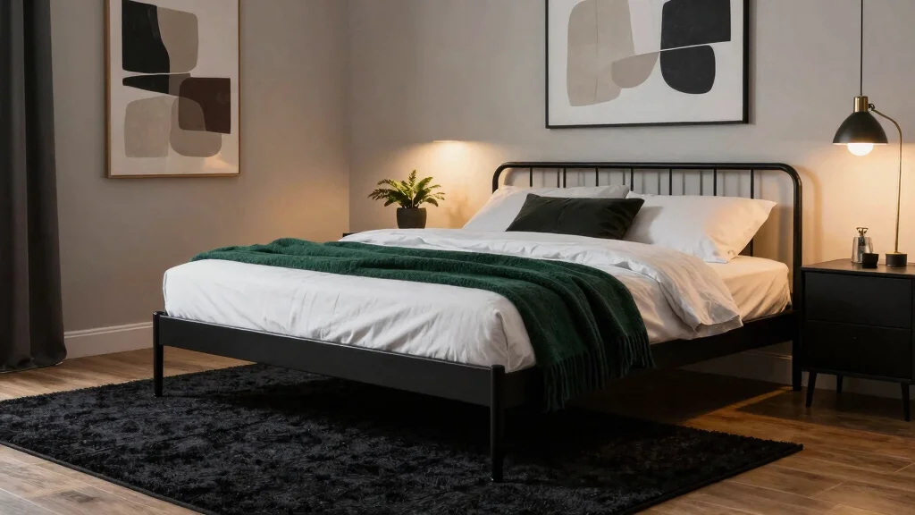 15 Black Rug Bedroom Ideas With Moody Modern Vibes