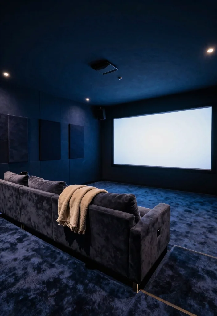 15 Carpet on Wall Ideas With Bold Textured Style - 12. Layer of Sound Absorption 1