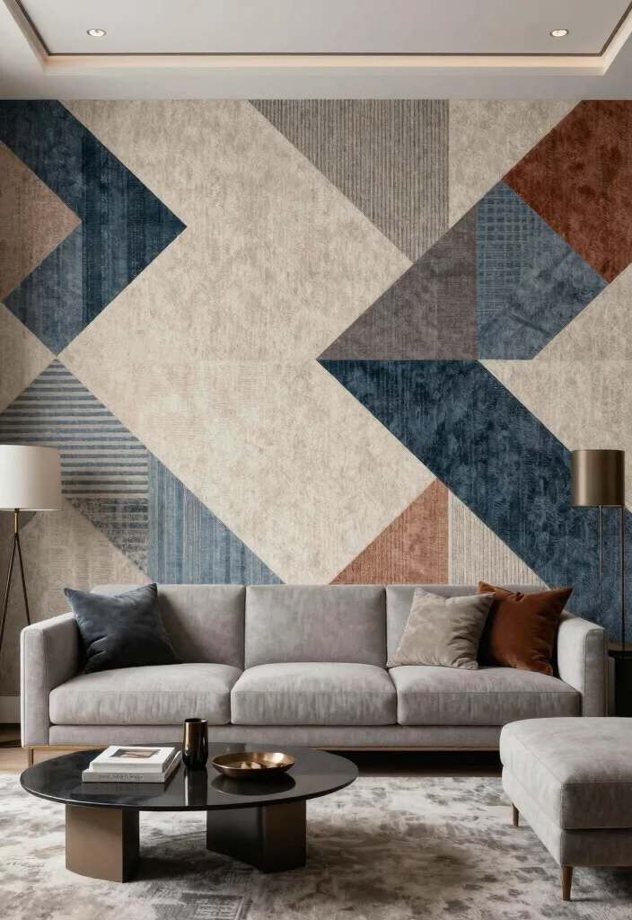 15 Carpet on Wall Ideas With Bold Textured Style - 14. Customized Carpet Designs 1