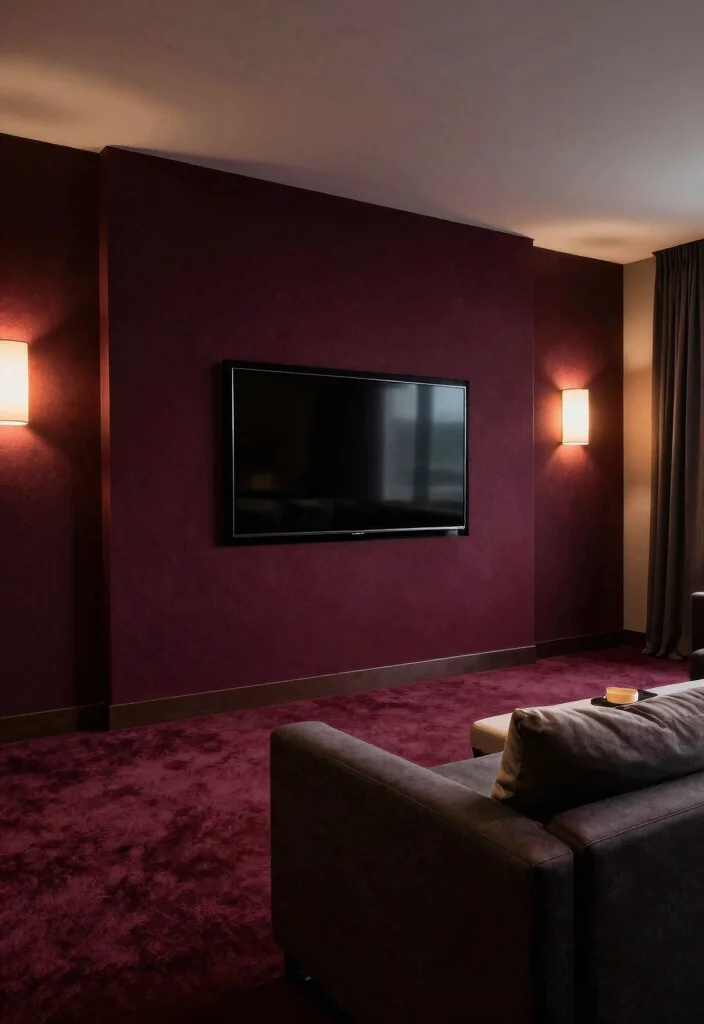 15 Carpet on Wall Ideas With Bold Textured Style - 4. Dark and Moody Looks 1