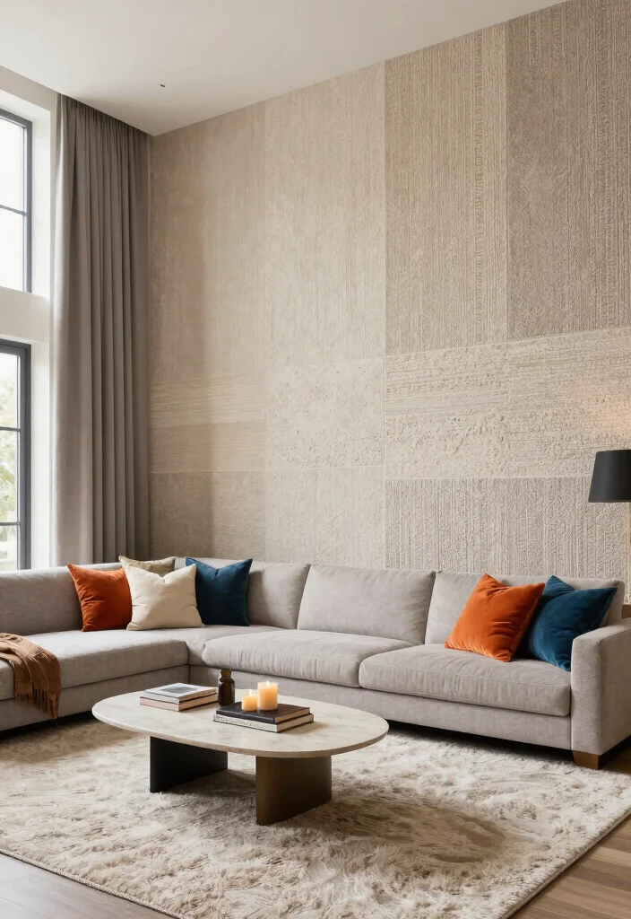 15 Carpet on Wall Ideas With Bold Textured Style - 8. Layered Textures for Depth 1
