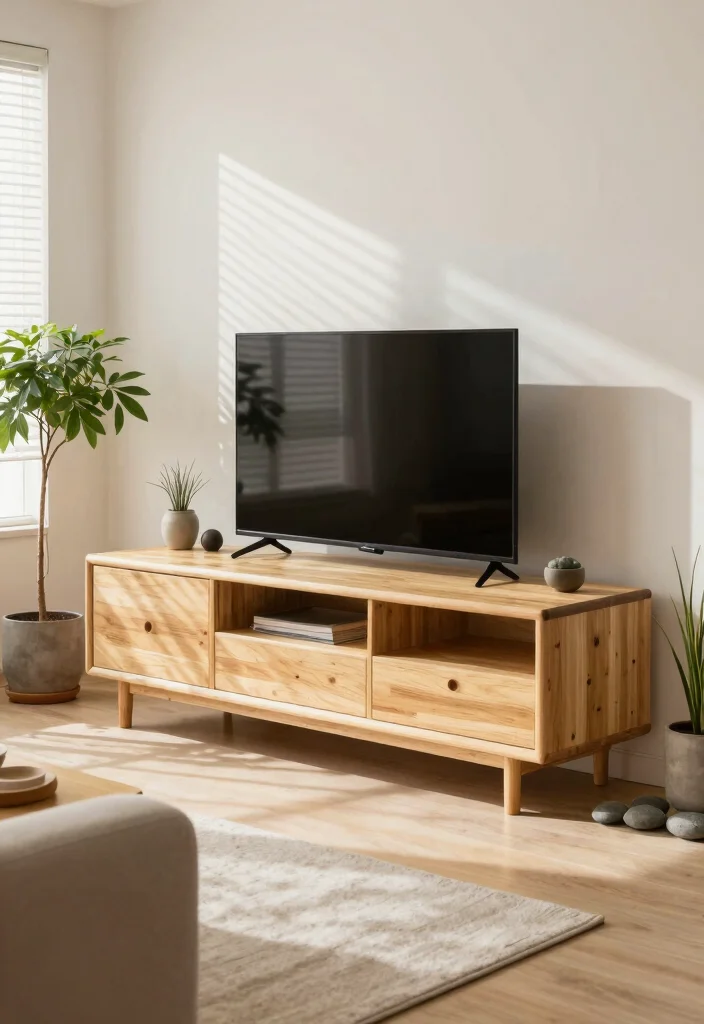 15 Island TV Unit Ideas With Modern Minimal Style - 5. Zen-inspired Designs 1