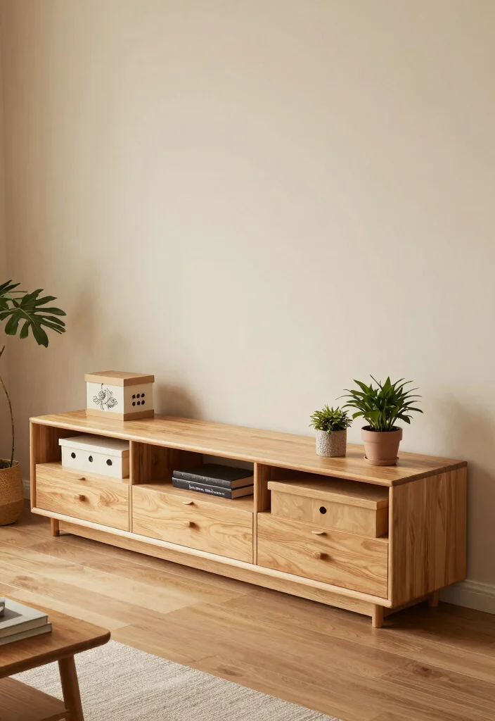 15 Island TV Unit Ideas With Modern Minimal Style - 6. Multi-functional Magic 1