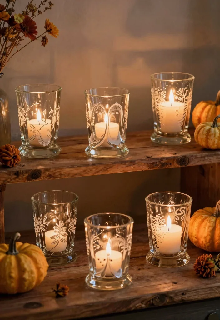 16 Ghost Candle Holder Ideas With Spooky Chic Vibes - 4. Vintage Glass Ghost Holders 1
