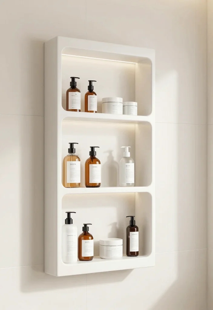 16 Shower Shelf Ideas Built-Ins With Sleek Storage - 12. Customizable Shelf Dividers 1