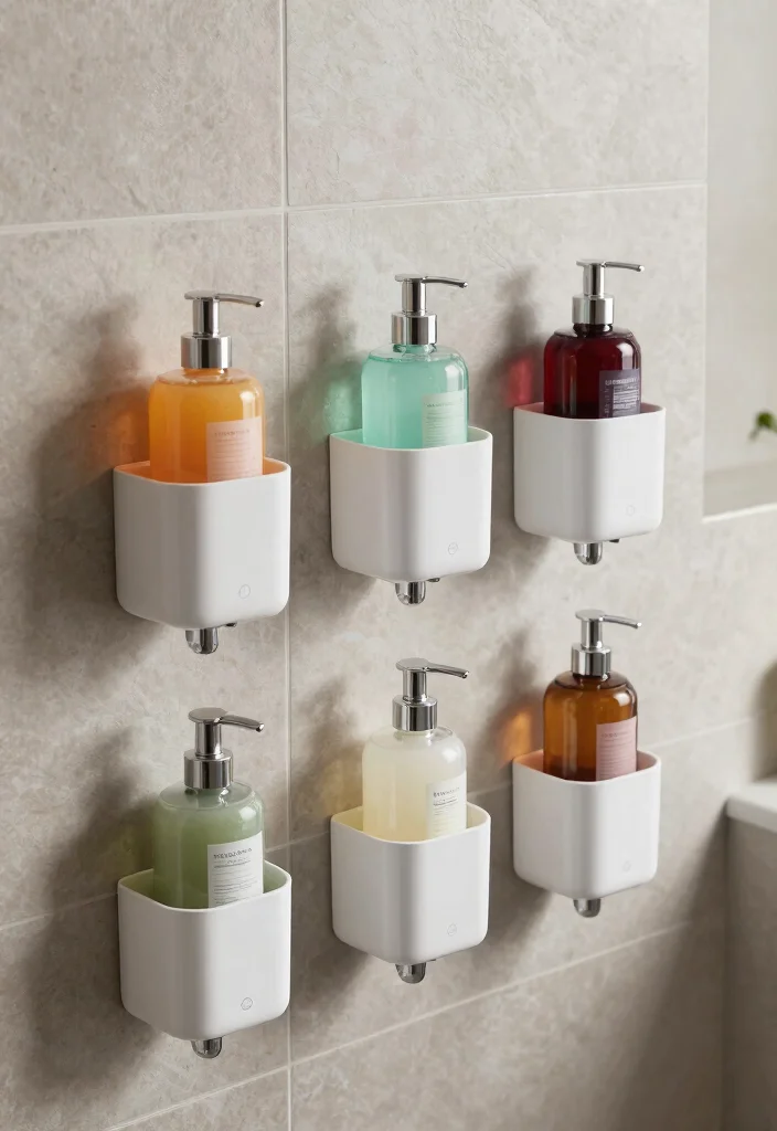 16 Shower Shelf Ideas Built-Ins With Sleek Storage - 5. Built-in Soap Dispensers 1
