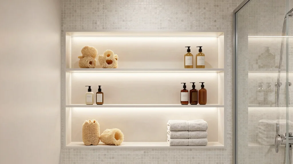 16 Shower Shelf Ideas Built-Ins With Sleek Storage