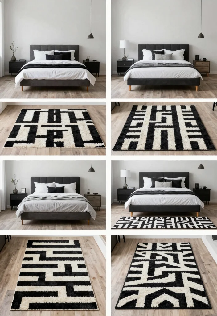 17 Black and White Rug Bedroom Ideas With Bold Contrast - Conclusion 1