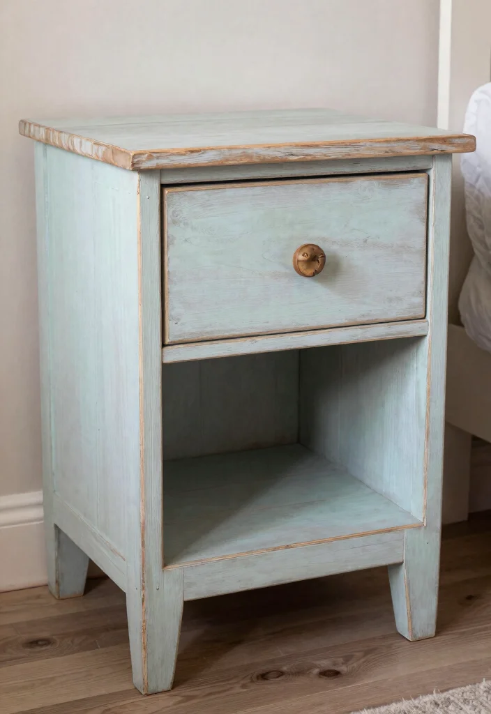 17 Refinished Nightstand Ideas With Stunning Makeovers - 17. Custom DIY Nightstand 1
