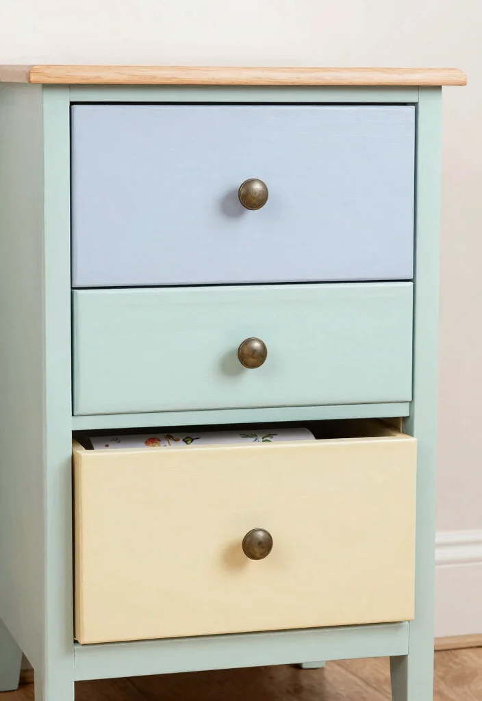 17 Refinished Nightstand Ideas With Stunning Makeovers - 7. Upcycled from Old Furniture 1