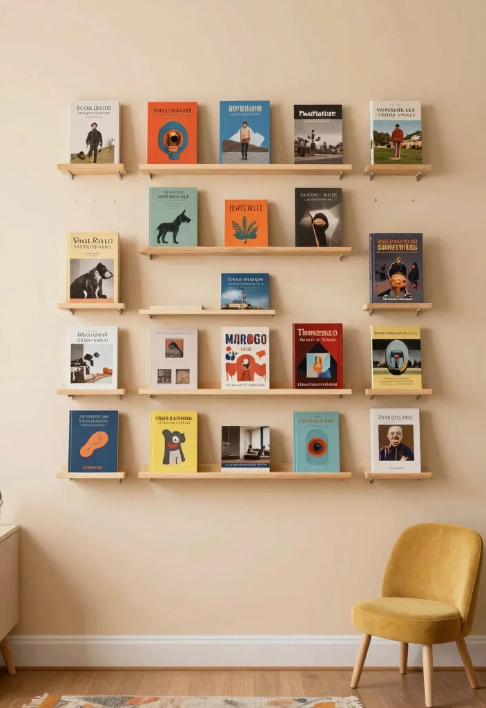 18 Bookshelf Design Wall Small Spaces Ideas That Save Room - 13. Magnetic Bookshelves 1