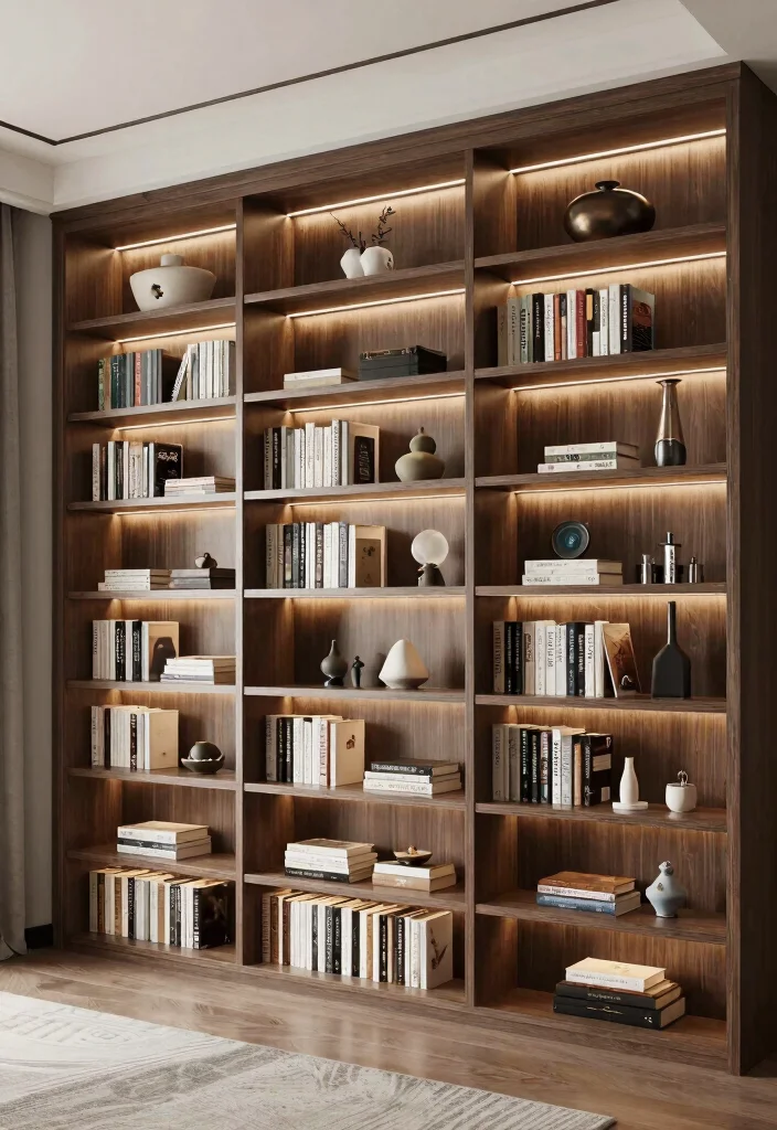 18 Bookshelf Design Wall Small Spaces Ideas That Save Room - 14. Custom Built-Ins 1