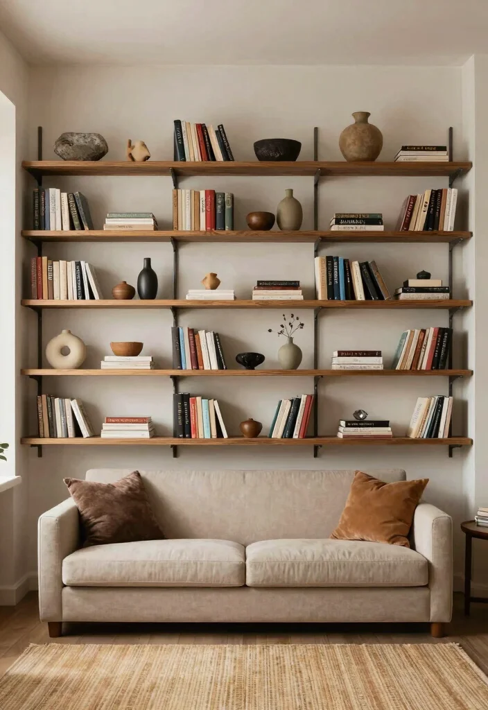 18 Bookshelf Design Wall Small Spaces Ideas That Save Room - 3. Wall-Mounted Bookshelves 1