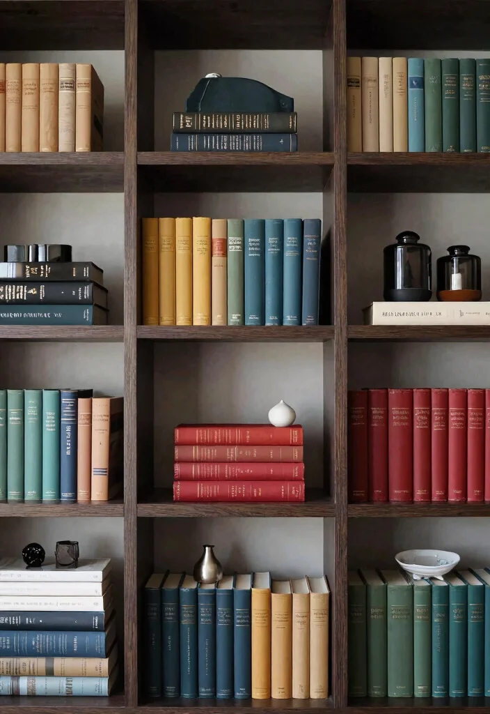 18 Bookshelf Design Wall Small Spaces Ideas That Save Room - 9. Themed Displays 1