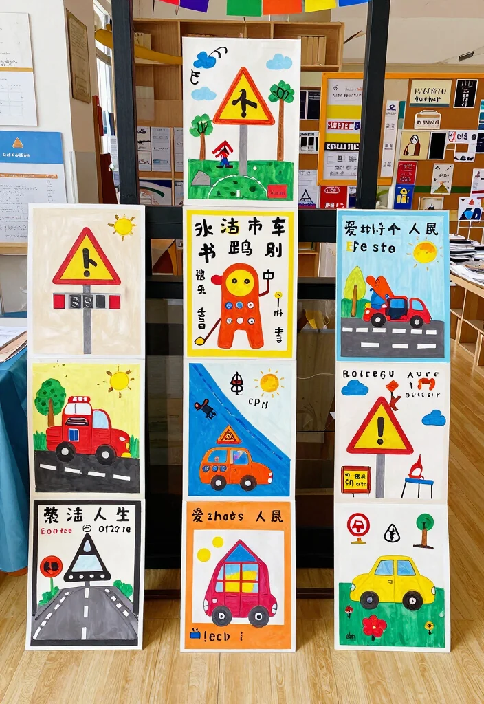 18 Road Safety Poster 2026 Trending Ideas With Creative Impact - 13. Road Safety Through Art Challenges 1