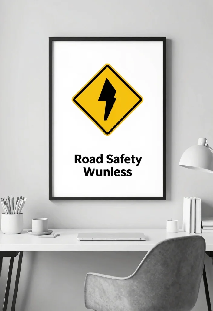 18 Road Safety Poster 2026 Trending Ideas With Creative Impact - 3. Minimalist Safety Messages 1