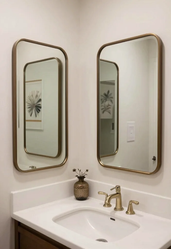 18 Two Mirrors One Sink in Bathroom Ideas With Stylish Balance - 18. Personalized Touches 1